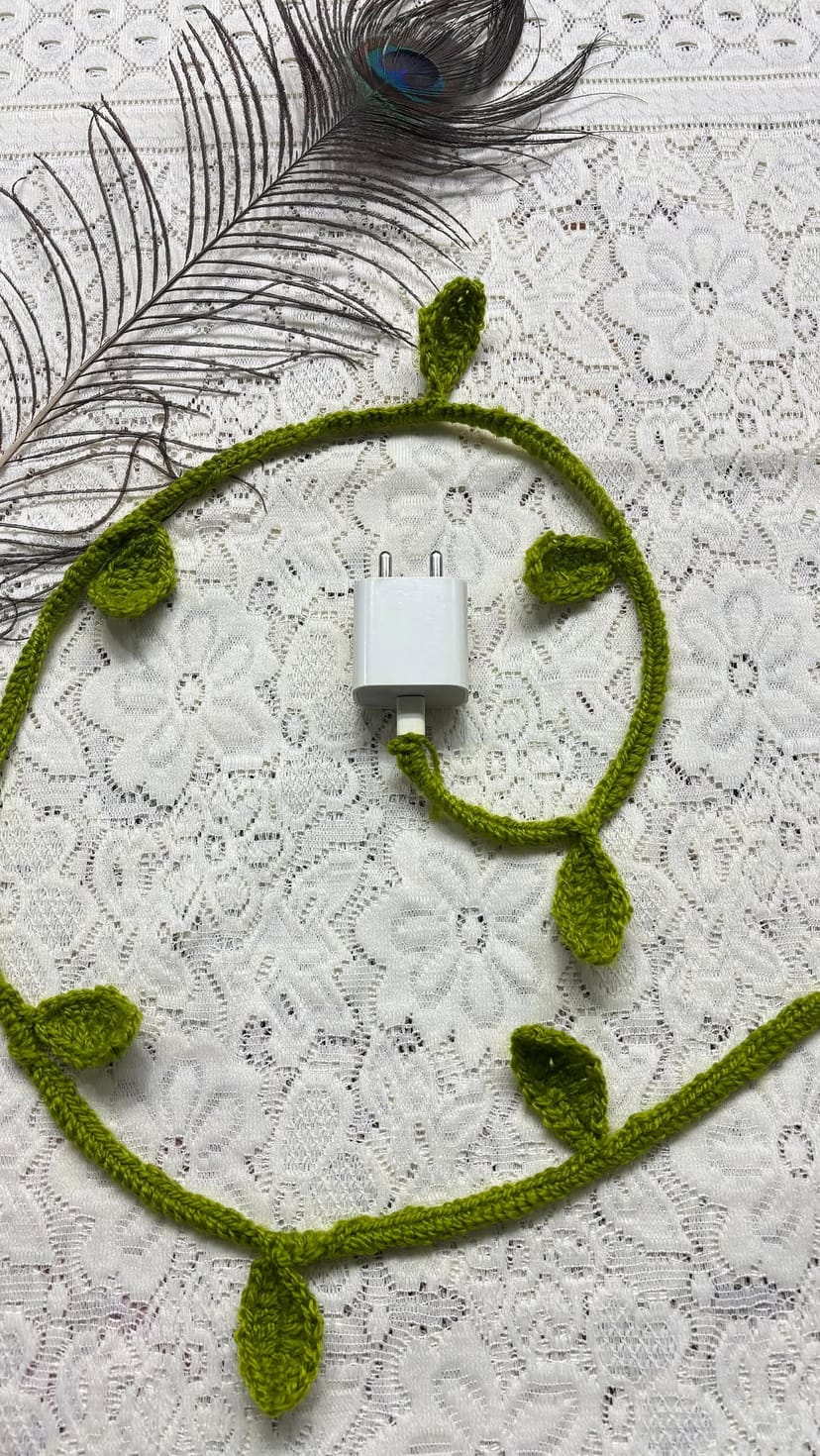 Crochet Sprout Cable Protector - Image 1
